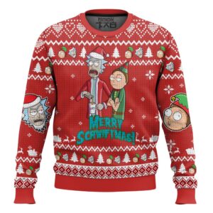 Rick And Morty Merry Swiftmas Best Holiday Christmas Ugly Sweater Gifts For Family