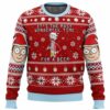 Rick and Morty Pickle Rick Gifts For Family Holiday Christmas Ugly Sweater