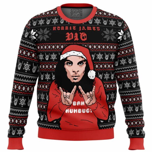 Ronnie James Dio Gifts For Family Holiday Christmas Ugly Sweater