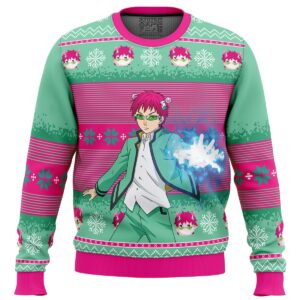 Saiki K The Disastrous Life of Saiki K Gifts For Family Holiday Christmas Ugly Sweater