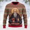 Saint Benedict Medal Best Gifts For Family For Holiday Christmas Ugly Sweater