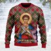 Saint Benedict Medal Gifts For Family Holiday Christmas Ugly Sweater