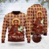 Saint Francis and The Animals Best Gifts For Family For Holiday Christmas Ugly Sweater