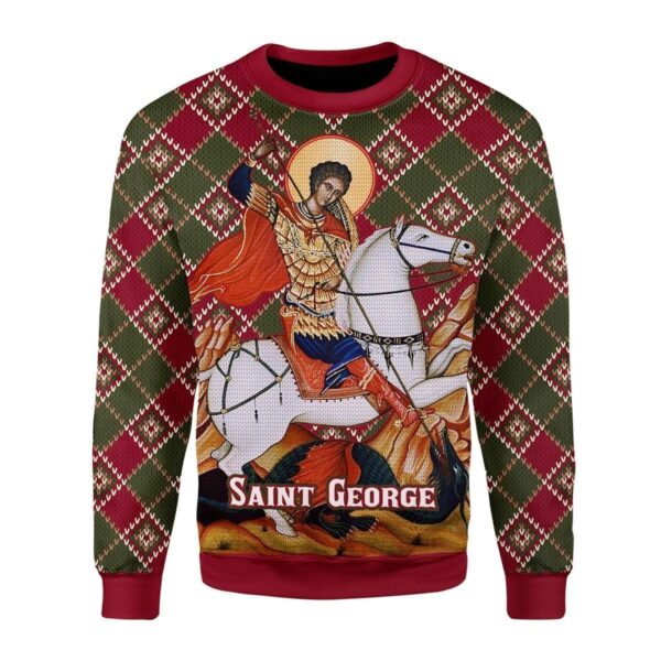 Saint George Best Gifts For Family For Holiday Christmas Ugly Sweater