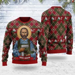 Saint Joseph Gifts For Family Holiday Christmas Ugly Sweater