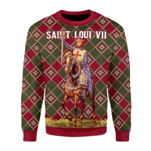 Saint Loui VII Best Gifts For Family For Holiday Christmas Ugly Sweater