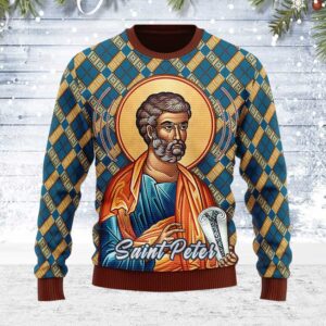 Saint Peter Gifts For Family Holiday Christmas Ugly Sweater