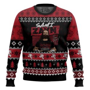 Sami Zayn Best Holiday Christmas Ugly Sweater Gifts For Family