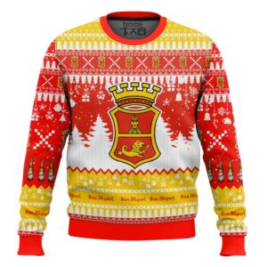 San Miguel United Kingdom Beer Best Holiday Christmas Ugly Sweater Gifts For Family