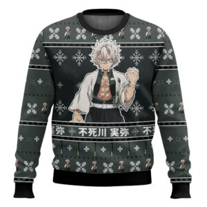 Sanemi Demon Slayer Gifts For Family Holiday Christmas Ugly Sweater