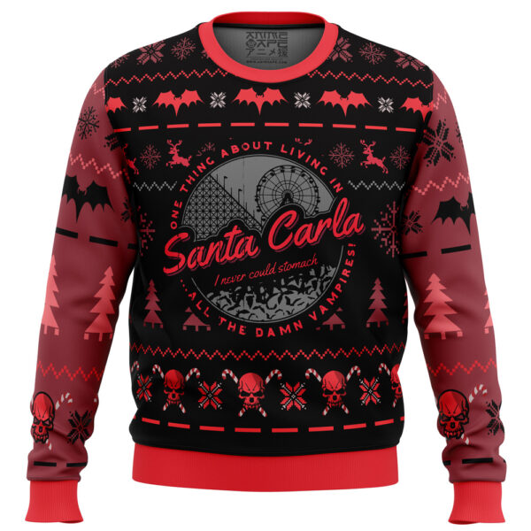 Santa Carla The Lost Boys Gifts For Family Holiday Christmas Ugly Sweater