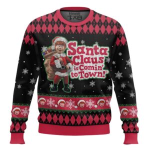 Santa Claus Is Coming To Town Best Holiday Christmas Ugly Sweater Gifts For Family