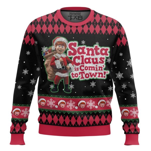 Santa Claus Is Coming To Town Best Holiday Christmas Ugly Sweater Gifts For Family