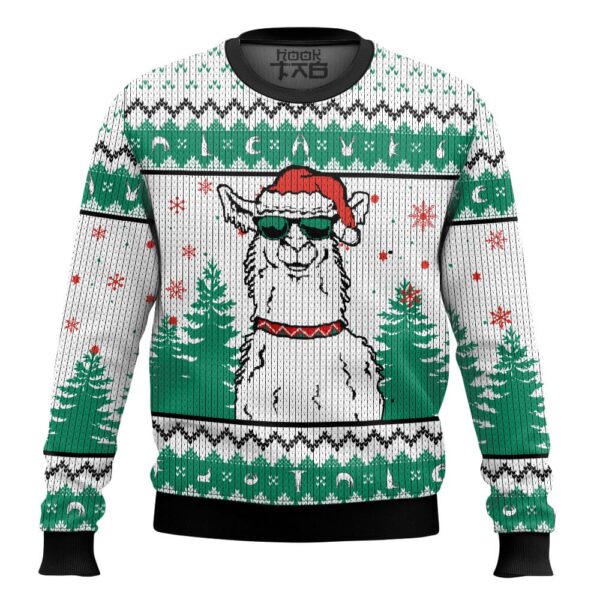 Santa Llama Boss Best Holiday Christmas Ugly Sweater Gifts For Family