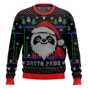 Santa Paws Christmas Best Holiday Christmas Ugly Sweater Gifts For Family