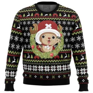 Santa Tony Tony Chopper OP Pirates Gifts For Family Holiday Christmas Ugly Sweater