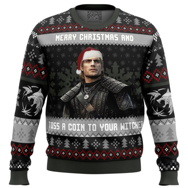 Santa Witcher The Witcher Gifts For Family Holiday Christmas Ugly Sweater