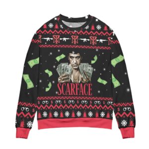 Scarface 1983 Film Pine Tree And Snowflake Pattern