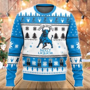 Schlitz Malt Liquor 3D Sweater Christmas Gift Gifts For Family Holiday Christmas Ugly Sweater