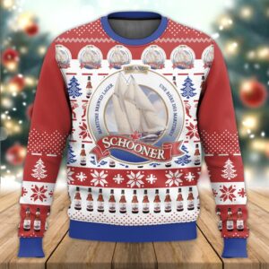 Schooner beer Best Holiday Christmas Ugly Sweater Gifts For Family