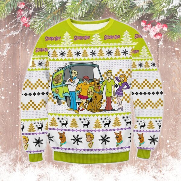 Scooby Doo And Friends Xmas Gifts 2023 Gifts For Family Holiday Christmas Ugly Sweater