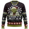 Season It Is Jolly To Be Yoda Gifts For Family Holiday Christmas Ugly Sweater