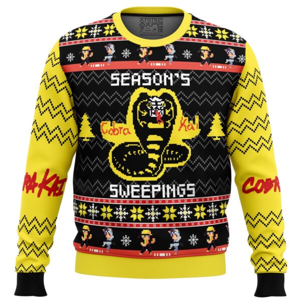 Season’s Sweepings Cobra Kai Gifts For Family Holiday Christmas Ugly Sweater