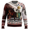 See You in Valhalla Vinland Saga Best Gifts For Family For Holiday Christmas Ugly Sweater