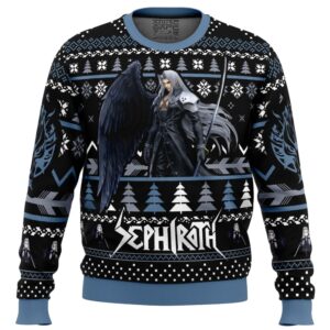 Sephiroth Final Fantasy Gifts For Family Holiday Christmas Ugly Sweater