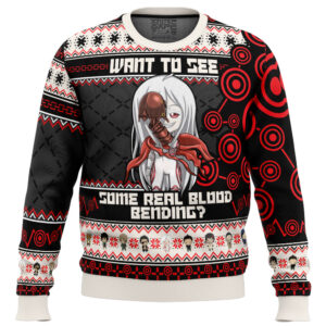 Shiro Blood Bending Deadman Wonderland Gifts For Family Holiday Christmas Ugly Sweater