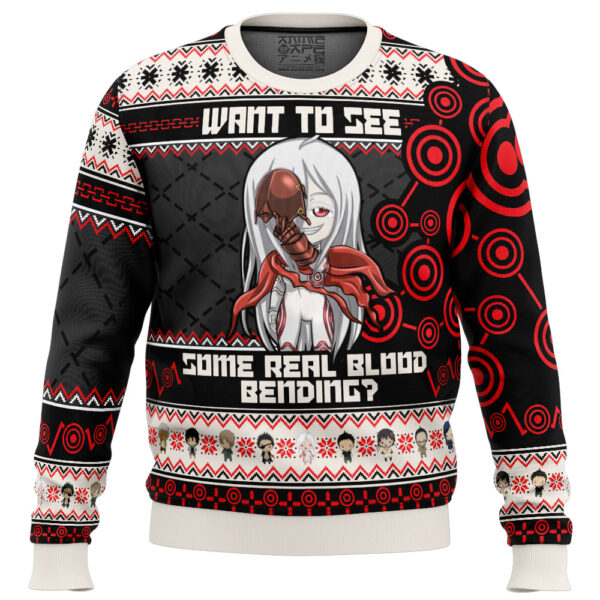 Shiro Blood Bending Deadman Wonderland Gifts For Family Holiday Christmas Ugly Sweater