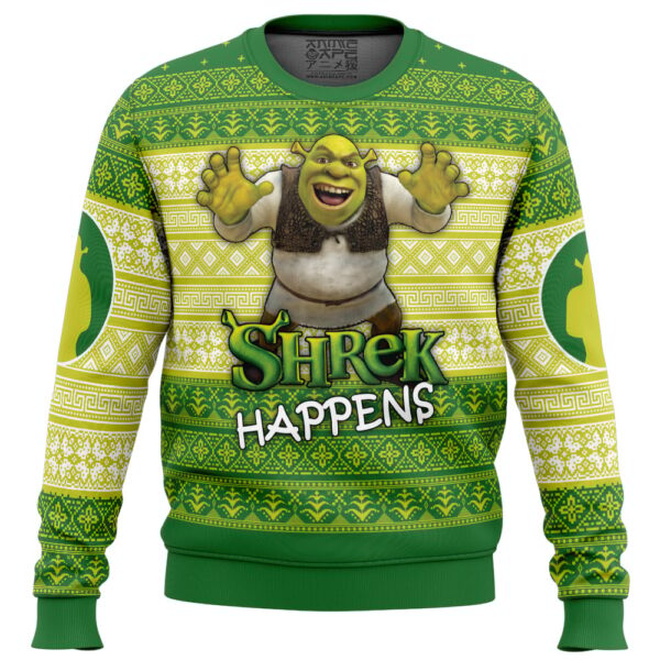 Shrek Happens Gifts For Family Holiday Christmas Ugly Sweater