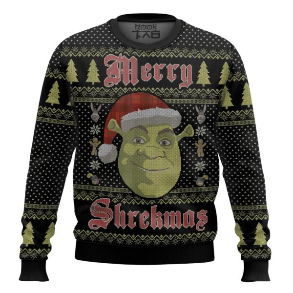 Shrek Merry Shrekmas Best Holiday Christmas Ugly Sweater Gifts For Family Style Christmas