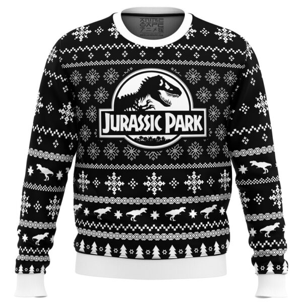 Skeleton Christmas Jurassic Park Gifts For Family Holiday Christmas Ugly Sweater