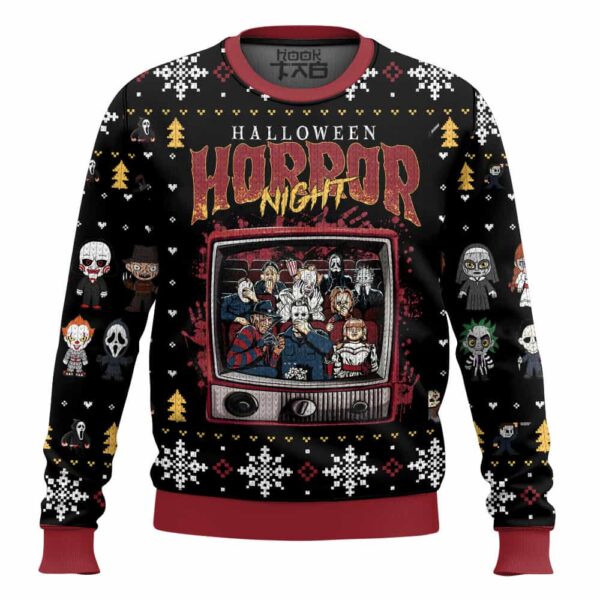 Slasher Collection Halloween Best Holiday Christmas Ugly Sweater Gifts For Family