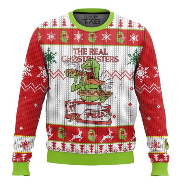 Slimer The Real Ghostbusters Best Holiday Christmas Ugly Sweater Gifts For Family