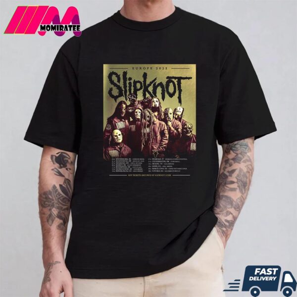 Slipknot Announces 2025 European Tour Dates with Stops Across Major Festivals Unisex T Shirt