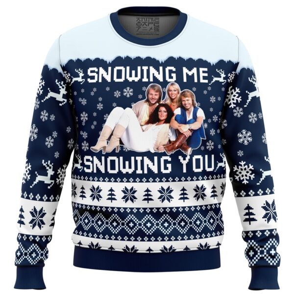 Snowing Me Snowing You ABBA Gifts For Family Holiday Christmas Ugly Sweater