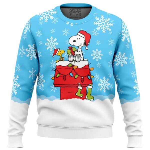 Snowy Christmas Snoopy Gifts For Family Holiday Christmas Ugly Sweater