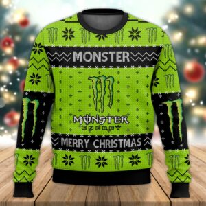 Soda Monster Energy Drinks Best Holiday Christmas Ugly Sweater Gifts For Family