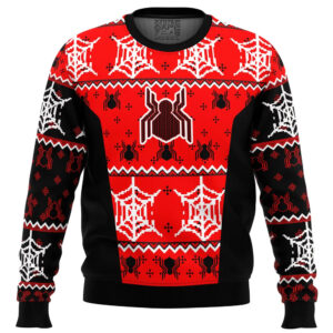 Spiderman Uniform Gifts For Family Holiday Christmas Ugly Sweater