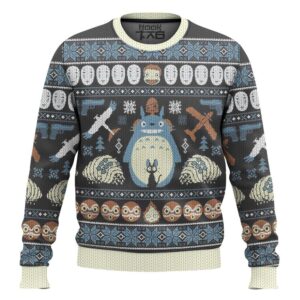 Spirited Away Studio Ghibli Best Holiday Christmas Ugly Sweater Gifts For Family