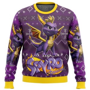 Spyro the Dragon Gifts For Family Holiday Christmas Ugly Sweater