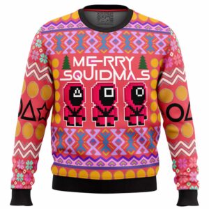 Squid Game Squidmas Gifts For Family Holiday Christmas Ugly Sweater