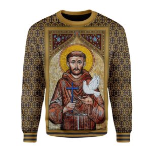 St Francis of Assisi Best Gifts For Family For Holiday Christmas Ugly Sweater