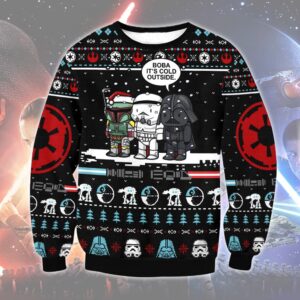 Star Wars Boba Its Cold Outside Gifts For Family Holiday Christmas Ugly Sweater