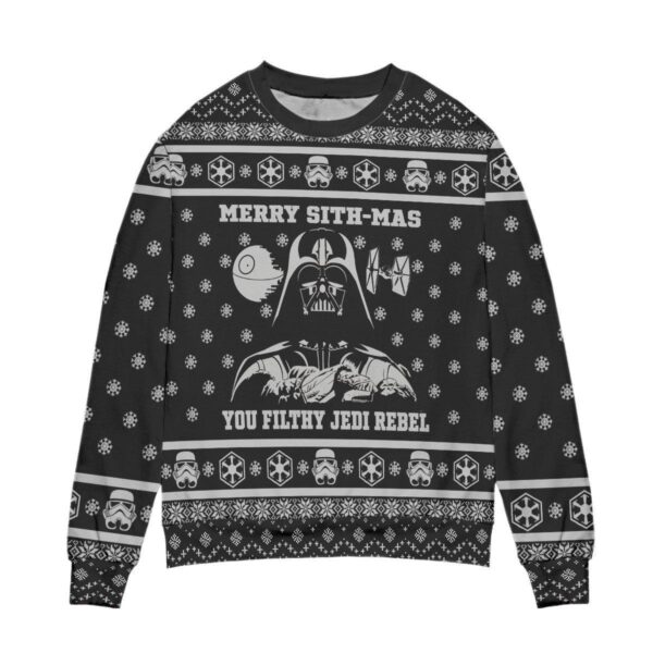 Star Wars Darth Vader Merry Sithmas You Filthy Jedi Rebel Gifts For Family Holiday Christmas Ugly Sweater