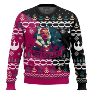 Star Wars Joy to the Galaxy Christmas Best Holiday Christmas Ugly Sweater Gifts For Family