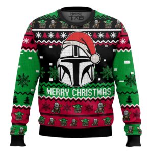 Star Wars Mandalorian Best Holiday Christmas Ugly Sweater Gifts For Family