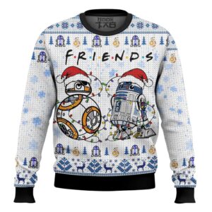 Star Wars R2-D2 And BB-8 Friends Best Holiday Christmas Ugly Sweater Gifts For Family